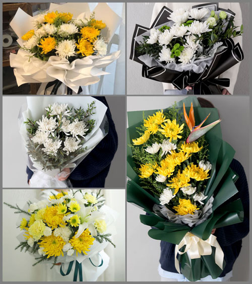 湖北孝感市安陆市府城街道迎春社区白事花束代送